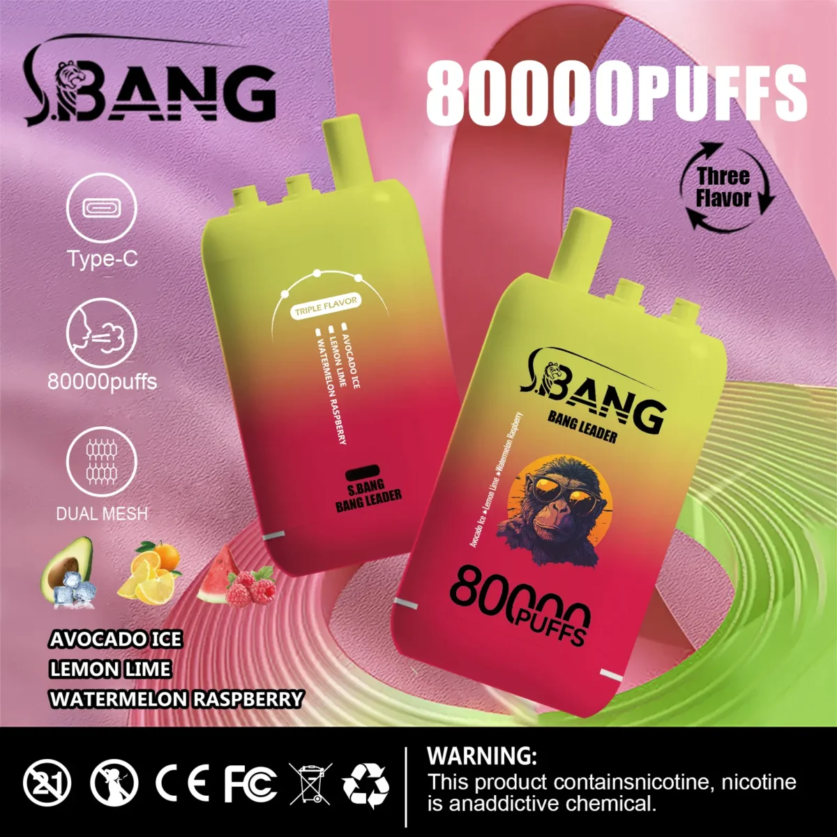 Bang Leader 80K 3-in-1 フレーバー・商品画像 1