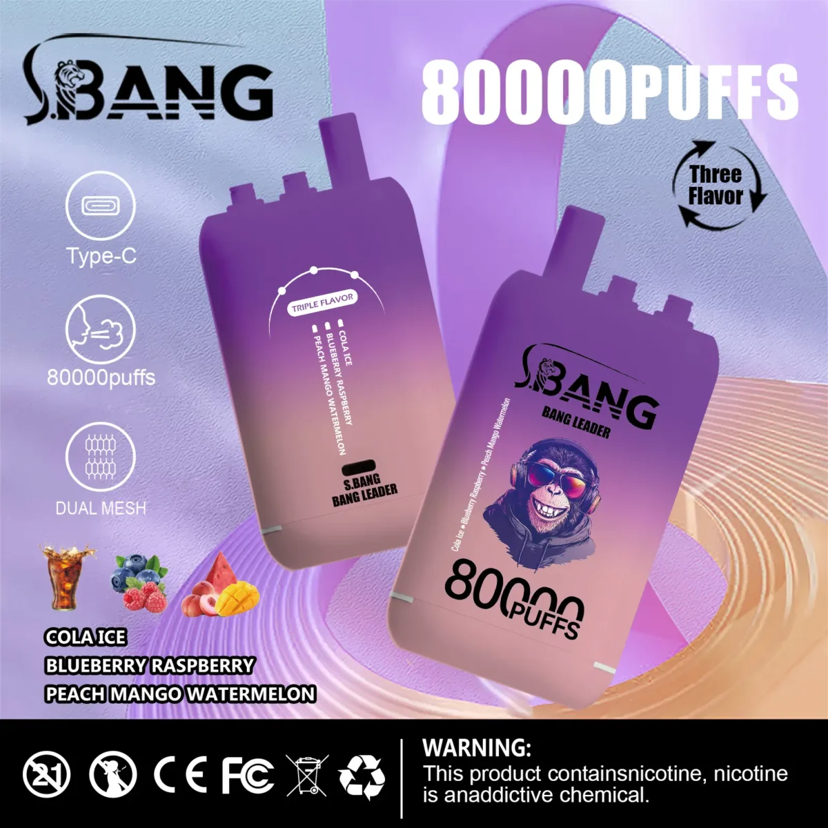 Bang Leader 80K 3-in-1 フレーバー・商品画像 5