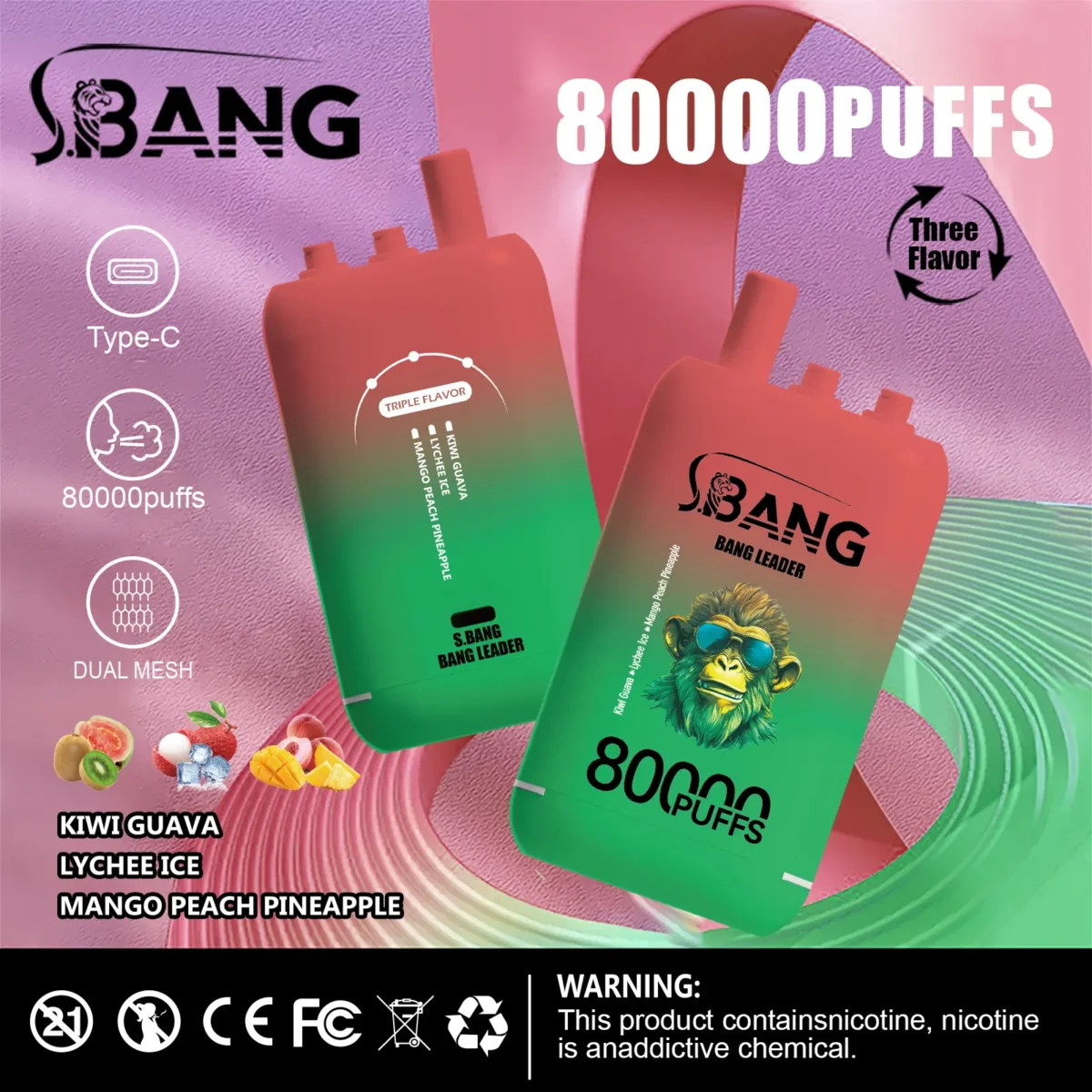 Bang Leader 80K 3-in-1 フレーバー・商品画像 6